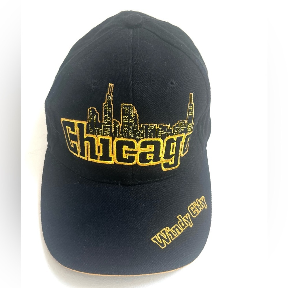 Vintage Chicago Skyline Baseball Hat Embroidered 100% cotton adjustable one size